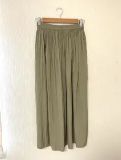 UNIQLO ユニクロ　レディース　プリーツスカート　カーキ　sizeL