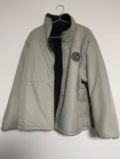 kutir 2wayリバーシブルナイロンボアブルゾン　グレイッシュベージュ