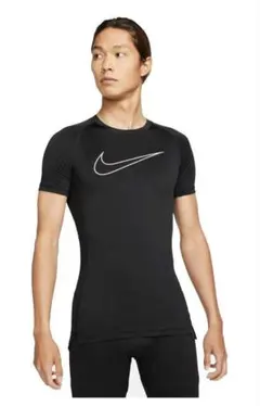 新品人気ナイキプロ 半袖コンプレッションTシャツ 黒 DRI-FITトレーニング