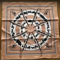 HERMES カレ スカーフ Paris qui Roule
