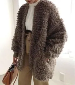 モヘアニット カーディガン