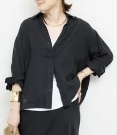 Deuxieme Classe Linen 25SS リネンシャツ ブラック - メルカリ