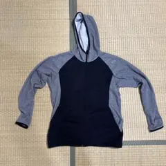 フード付きジャージジャケット グレー