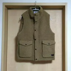 ARMEN アーメン フリース ハイネック ベスト スナップボタン ボアベスト