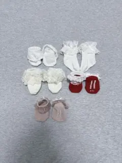 ベビー靴下 5足セット(ミキハウス/プティマイン/ラルフローレン)