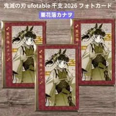鬼滅の刃 干支 2026 午年 フォトカード 栗花落カナヲ 3枚セット