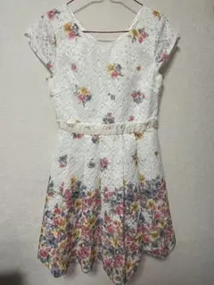 LIZ LISA 花柄 ワンピース 白