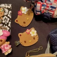 新品未使用♡ハローキティ♡日焼け♡ヘアクリップ 2個セット