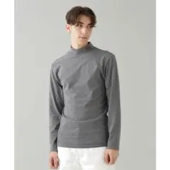 新品未開封　ナノユニバース　丸胴モックネックロングスリーブニットソー