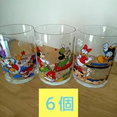 ディズニー ガラス コップ 6個 レトロ レア