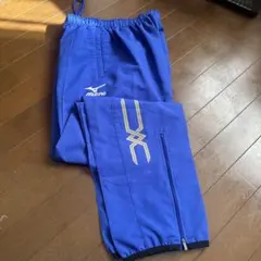 Mizuno Lサイズ 青 パンツ ジッパーポケット付き