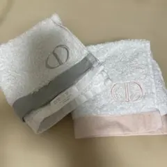 CD 刺繍ロゴ フェイスタオル 2枚セット