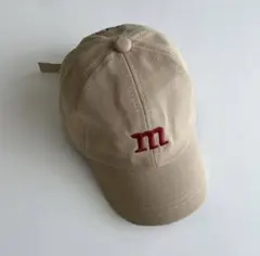 ベビー キャップ 帽子 m&ms ベージュ