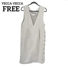 YECCA VECCA コーデュロイ ワンピース ジャンスカ FREEのサムネイル