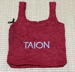 TAION パッカブルエコバッグ　レッド　赤　タイオン