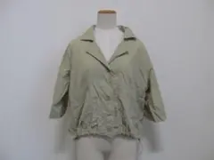 ライトグリーン ショート丈 シャツ