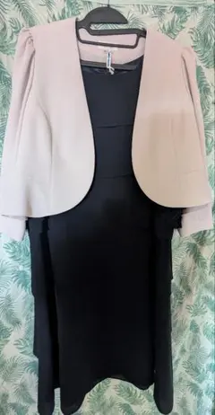 週末SALE【大きいサイズセットアップ】17/19号　ジャケットと濃紺ワンピース