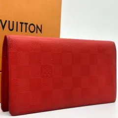 【レア】ルイヴィトン ポルトフォイユ ブラザ ダミエ アンフェニ オレンジ