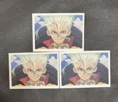 amocafe Dr.stone 特典　場面写フォトカード　石神千空　３枚