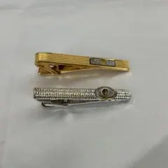 ダンヒル シルバー&ゴールドカラータイピン 2個まとめ B500