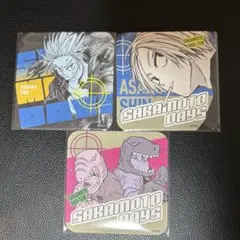 SAKAMOTO DAYS ART COASTER 朝倉シン 坂本　3点セット