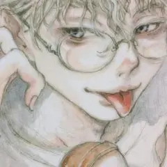 あ*中様 手描きイラスト　オリジナル　水彩イラスト　色紙　原画