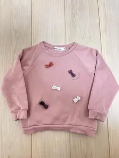 Noeil aime BeBe リボン付きトレーナー 100