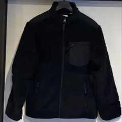 キッズ用ブラックフリースジャケット