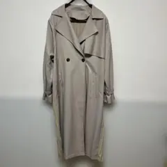 ベージュ トレンチコート ロング丈
