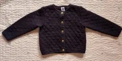 【PETIT BATEAU】ネイビー カーディガン 4ans/100cm