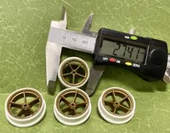 ミニ四駆 ペラタイヤ ハード 段付きタイヤ 27.4mm 1セットのサムネイル