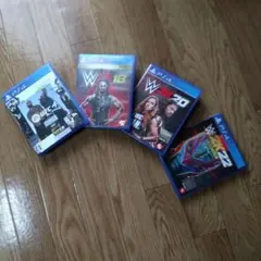 PS 4 UFC格闘技・WWE2Kプロレス ゲームソフト 4 本セット