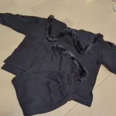 上下セット　フレアパンツ　ファー付き　海外子供服 110
