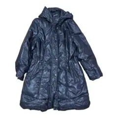 【美品】NOVIZIO ノビツィオ 中綿ロングコート M ブラック フード付き
