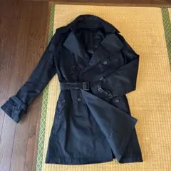 コムサイズム ブラック トレンチコート
