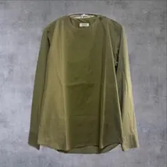 ROTTAN バックプリント ミリタリー プルオーバーシャツ カーキ