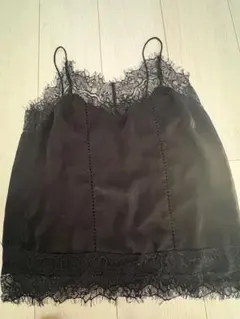ブラックレースキャミソール Fサイズ
