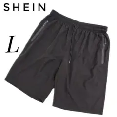 【美品】SHEIN イージー ハーフパンツ L 黒 ジップポケット 水陸両用のサムネイル