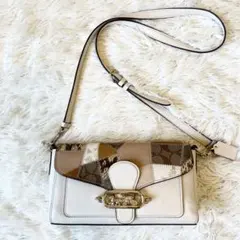 Coach Patchwork Leather Shoulder Bag