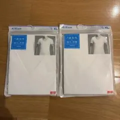 UNIQLO AIRism デオドラントメッシュVネックT XL 2枚