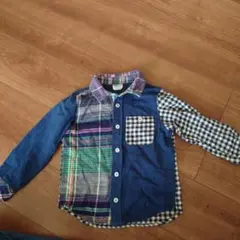 BREEZE 長袖シャツ 110サイズ チェック柄