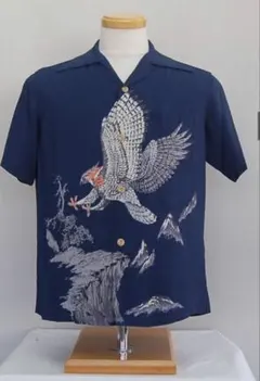 サンサーフ 2015 HAWK IN THE SKY 縮緬 アロハシャツ L サンサーフ 2015 HAWK IN THE SKY 縮緬 アロハシャツ L - メルカリ
