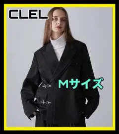 CLEL プライムTRダブルラペルテーラードジャケット ブラック　Mサイズ