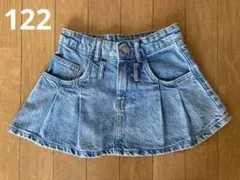 Zara ショートデニムスカート 120 122cm ポケット付き