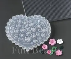 NO 391 シリコンモールド　ミニネイルパーツ　梅花　レジン　ハンドメイド