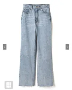 フリンジヘムセミフレアデニムパンツ GRL XS サイズ