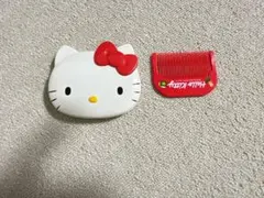 ハローキティ ミラー付きコーム、あぶらとり紙、マスコット