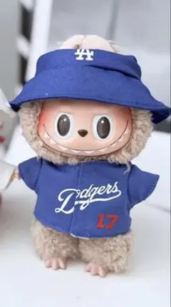 ロサンゼルス・ドジャース着せ替え服labubu洋服ラブブぬいぐるみ15-17cm