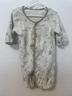 新生児　ロンパース　長袖　ツーウェイ・ドレスオール 50-60cm