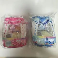 クレーンゲーム　ぬいぐるみマスコット　ポーチ　筐体　窓開きポーチ　2色セットのサムネイル